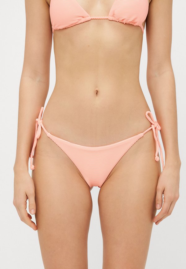 TANLINES TIE SIDE TANGA - Bikini bottoms - peach tart