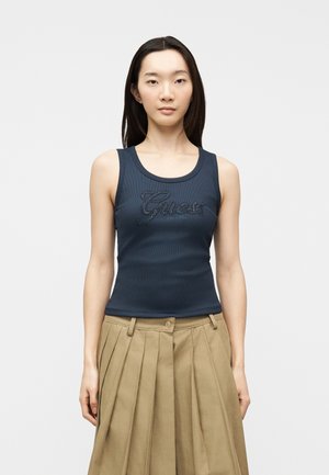 Top - blackened blue