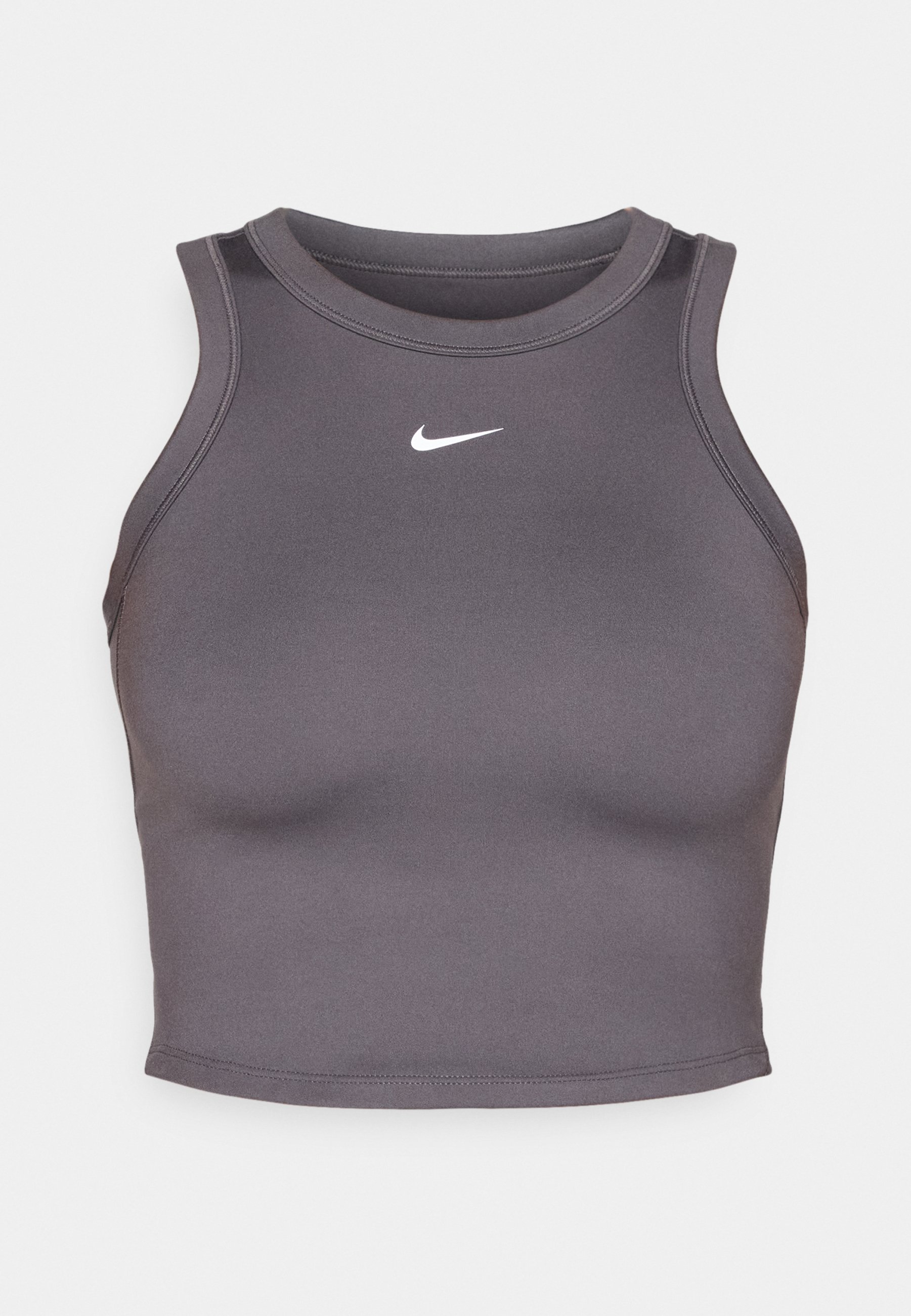 gray nike crop top