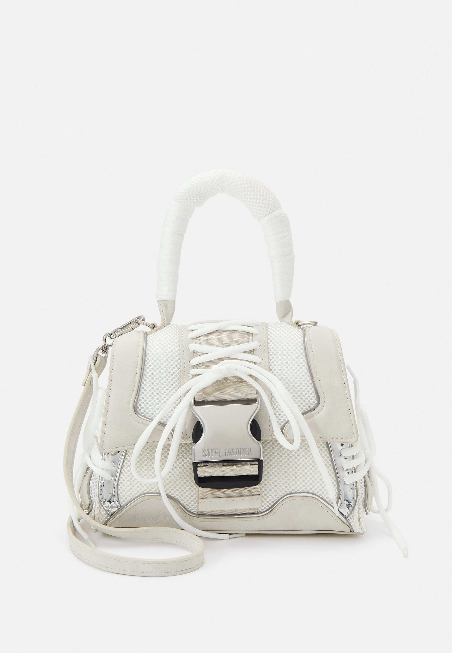Steve Madden BDIEGO - Handbag - white/silver-coloured/white