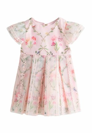 REGULAR FIT - FLORAL TRELLIS OVERLAY - Freizeitkleid - pink