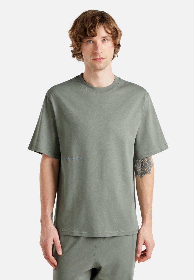United Colors of Benetton WITH LOGO PRINT - Pyžamový top - green