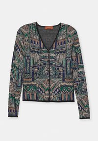 BUTTONED CARDIGAN - Kardigan - multicolor blue tones