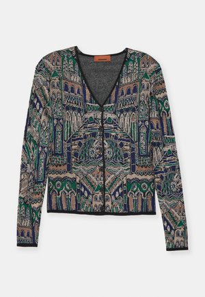Missoni BUTTONED CARDIGAN - Kardigán - multicolor blue tones