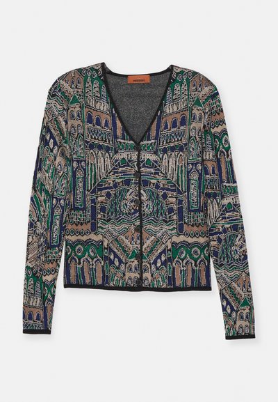 Missoni BUTTONED CARDIGAN - Gilet - multicolor blue tones
