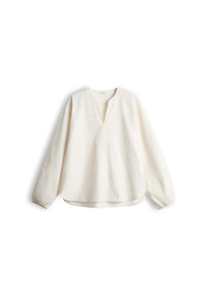 OPUS, LOOSE FIT TUNIC SHAPE - Blouse - soft cream