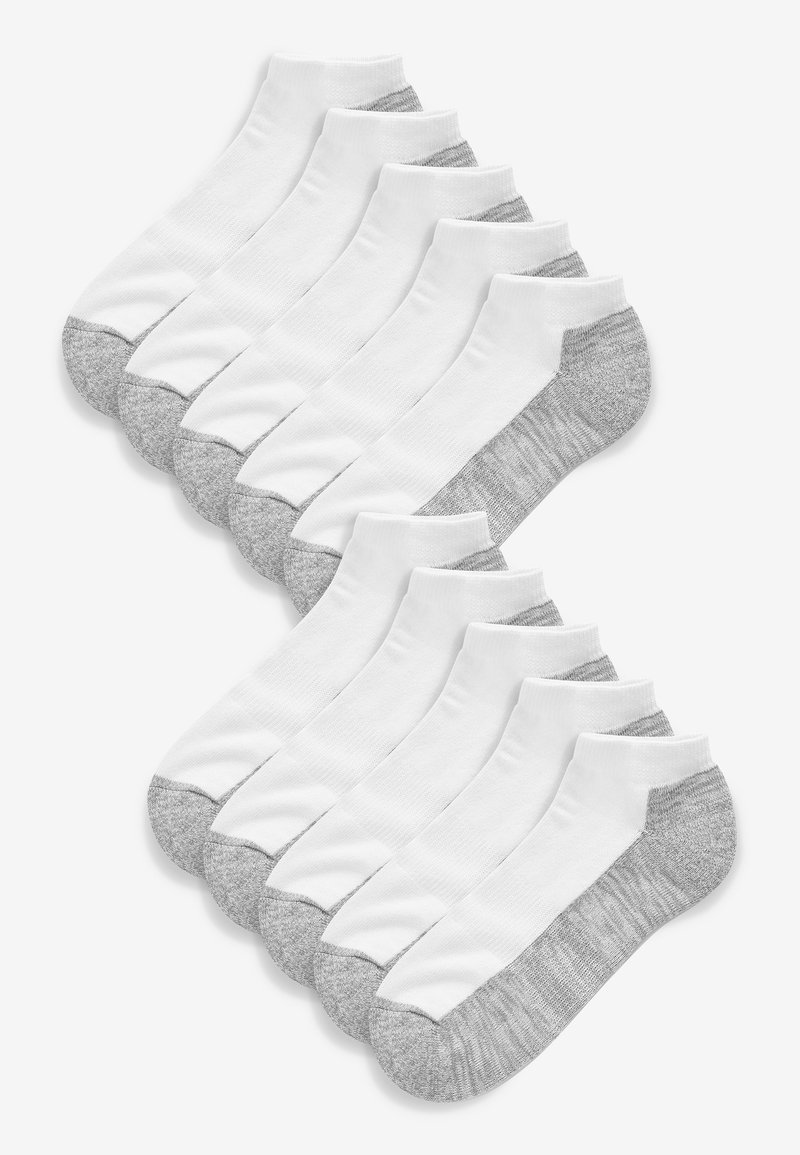 Next CUSHIONED 10 PACK - Socks - white  grey