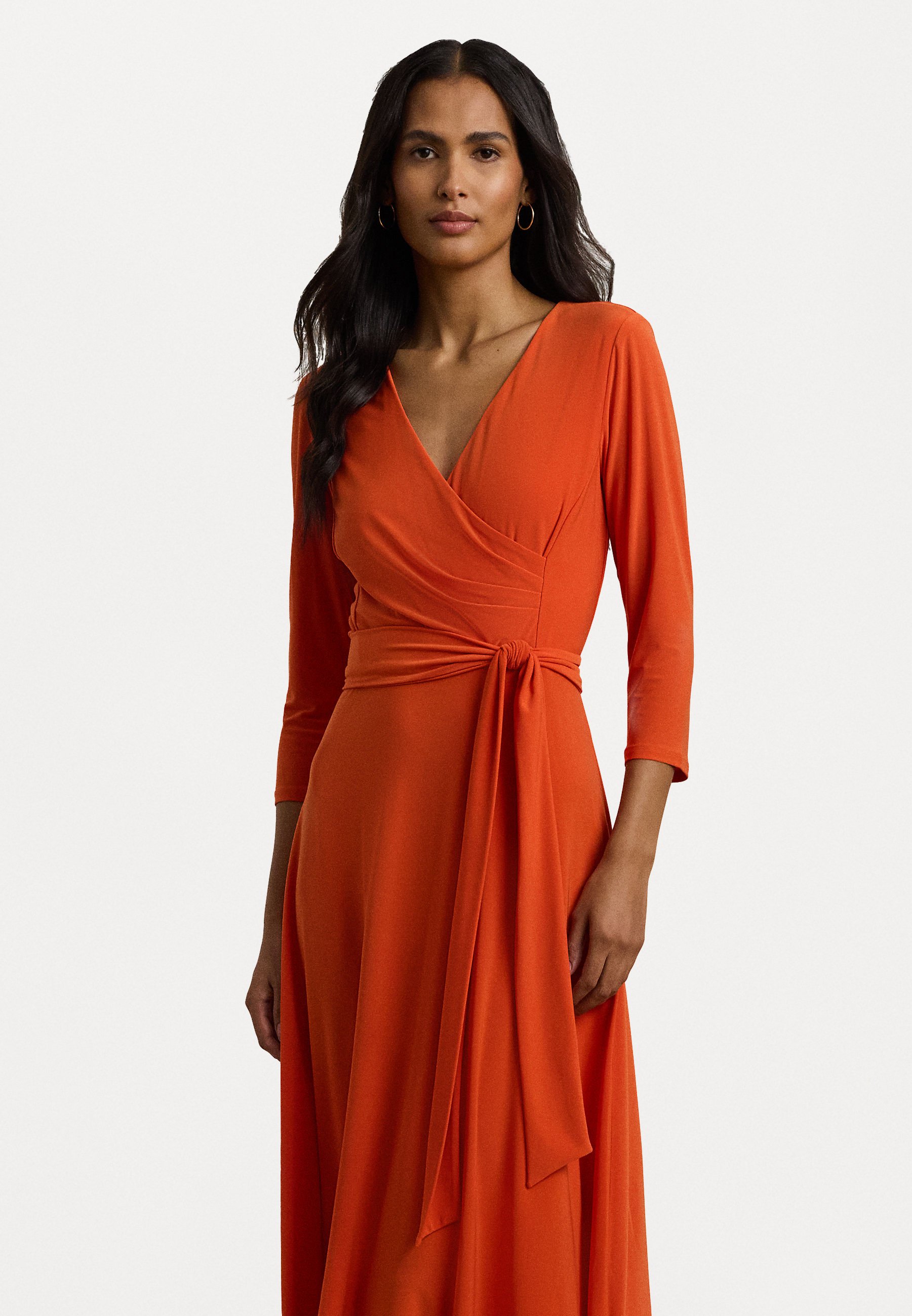 strapless open back dress Baby Blue and Burnt Orange Tropical Maxi Dress · Filly Flair