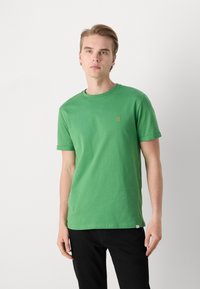 Les Deux NØRREGAARD SEASONAL - Paprasti marškinėliai - vintage green/orange