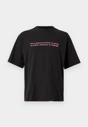 BOILER ROOM BEDROOM LEVEL DJ UNISEX - T-shirts print - black