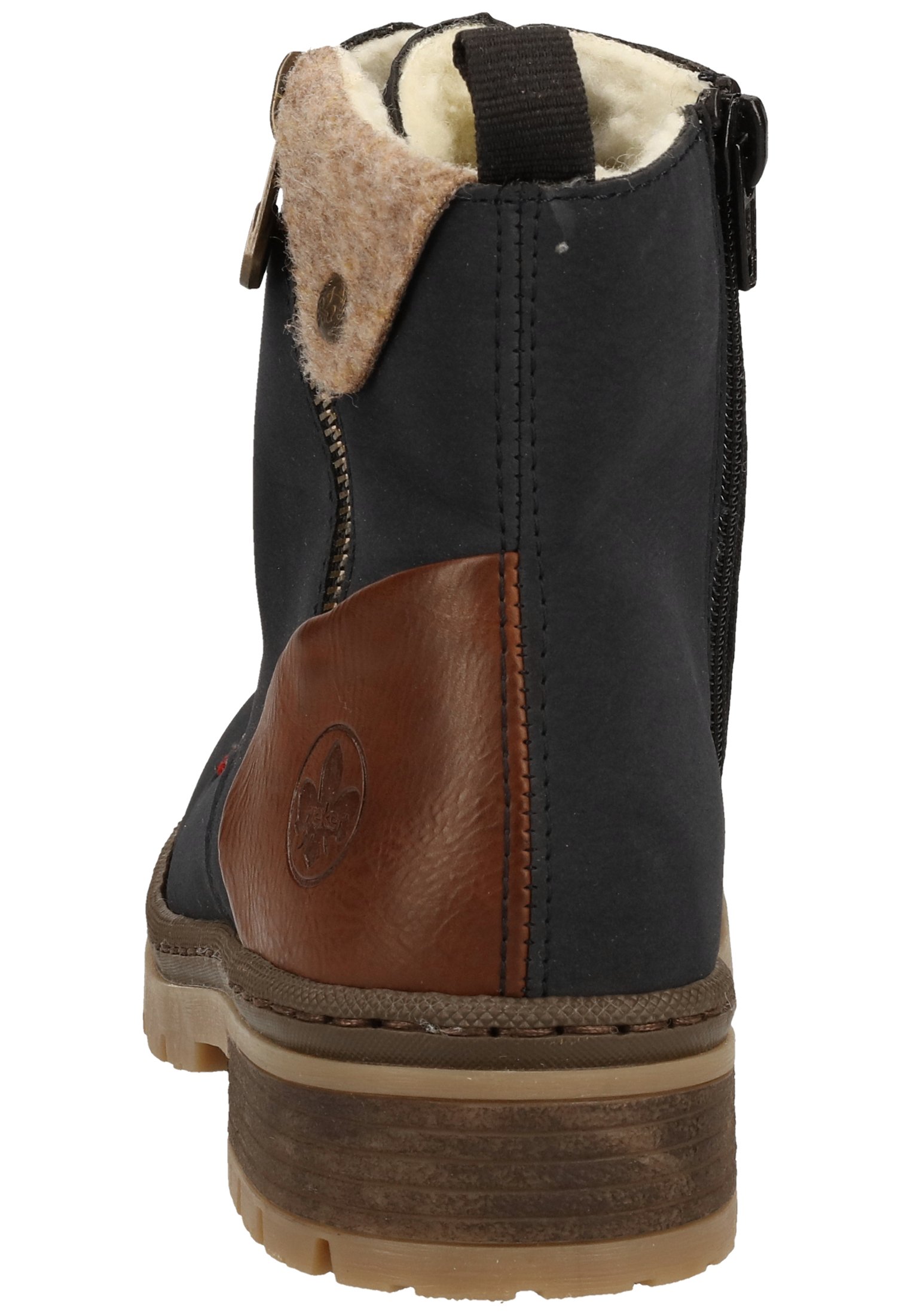 Enkellaarsjes met plateauzool pazifikbrownwood Enkellaarsjes met plateauzool pazifikbrownwood