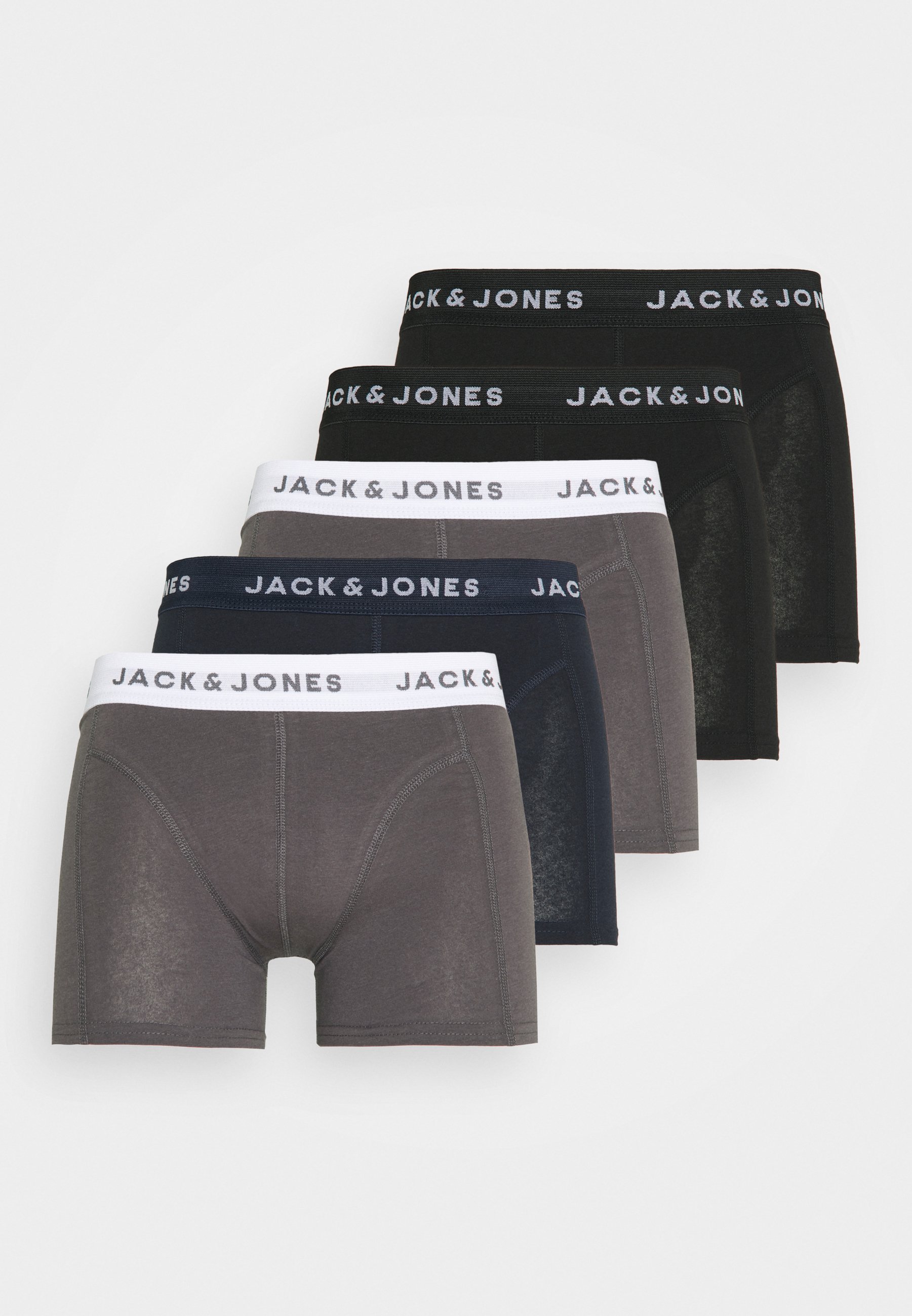 Jack \u0026 Jones JACKRIS TRUNKS 5 PACK - Onderbroeken - black/Zwart - Zalando.nl