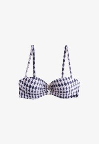 Unselected, navy blue geometric