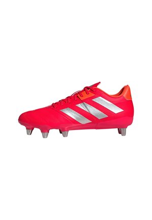 KAKARI ELITE SOFT GROUND RUGBY - Football boots firm ground - lucid red   cloud white   team solar orange