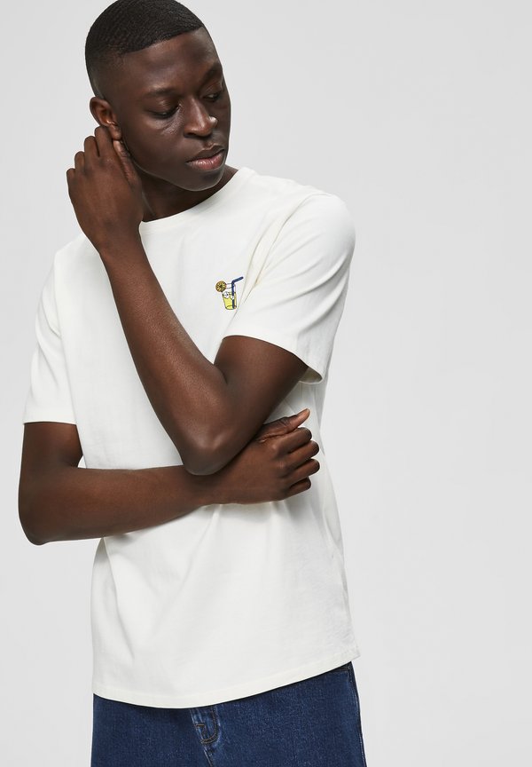 SLHFRESNO  - Basic T-shirt - egret3