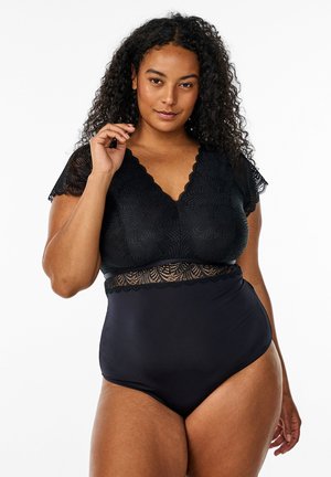 AUS MIT KURZEN ÄRMELN - Body - black