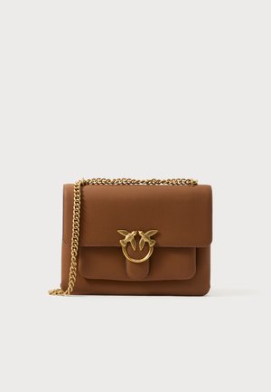 Pinko, LOVE ONE SOFT BIG BOTTALATA - Bandolera - marrone/gold-coloured