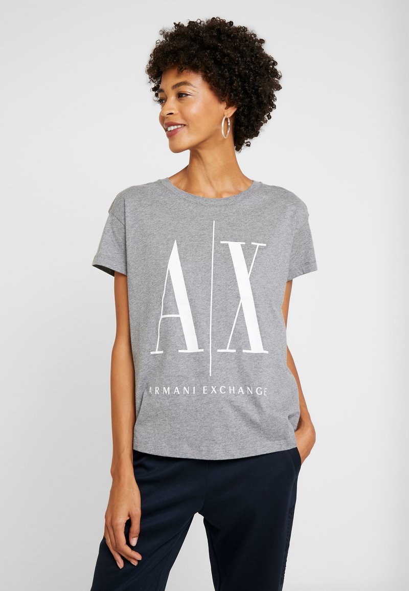 Armani Exchange Tshirts print grey/lysegrå Zalando.dk