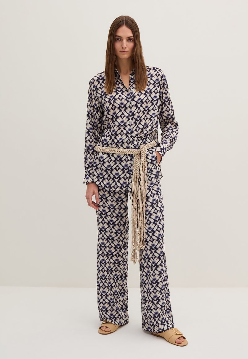 Stefanel Broek donkerblauw Stefanel Broek donkerblauw