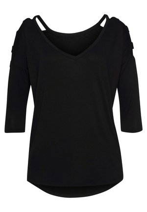 LASCANA 3/4-ARM - Langarmshirt - schwarz