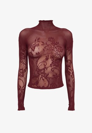 Calzedonia, LIBERTY FLORAL FISHNET - Blouse - burgundy