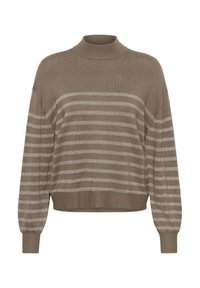 Unselected, morel melange w. silver lurex
