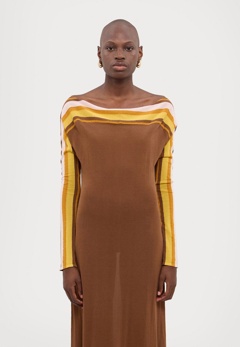 Faithfull the brand CITARA LONG SLEEVE MAXI DRESS - Maxi dress -  cocoa/brown - Zalando