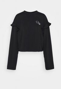 CREW NECK - Maglietta a manica lunga - black