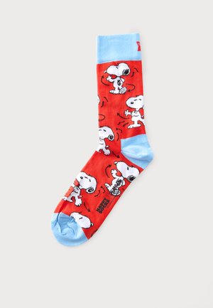 Happy Socks, PEANUTS SNOOPY DANCE UNISEX - Socks - red/blue