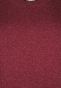 Zizzi FLASH MIT RUNDHALSAUSSCHNITT - Maglione - merlot mel.