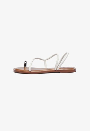 LEATHER - Tåsandaler - off white
