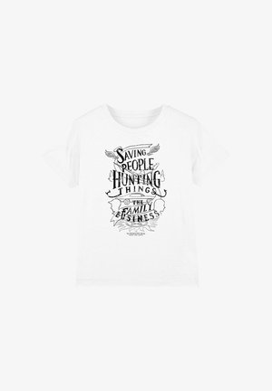 DC COMICS - SUPERMAN, SUPERNATURAL FAMILY BUSINESS UNISEX - Print T-shirt - white