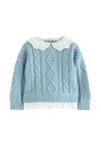 Next COLLAR CABLE REGULAR FIT - Pulóver - blue