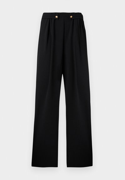 ONLSANIA BUTTON WIDE PANT - Pantalon classique - black