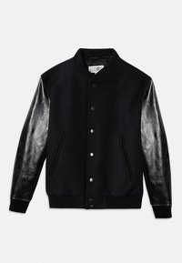 Imitatieleren jas - black