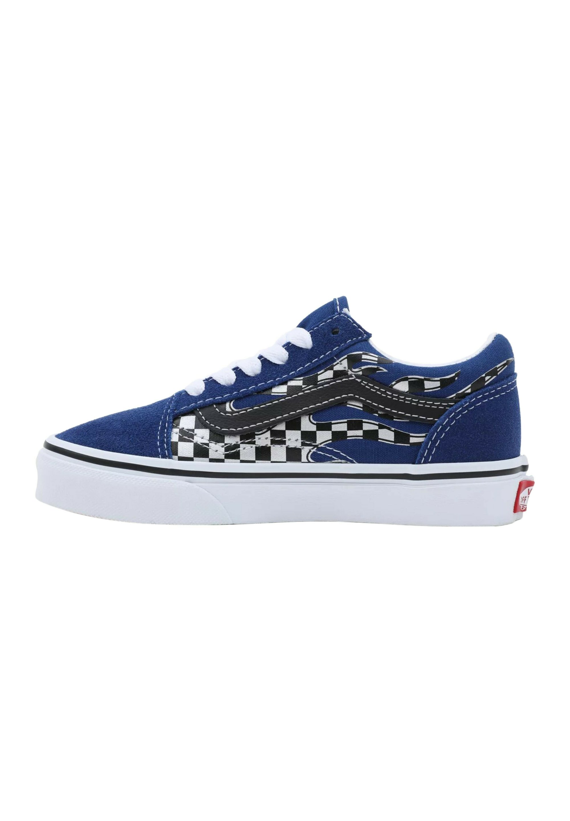vans a carreaux bleu