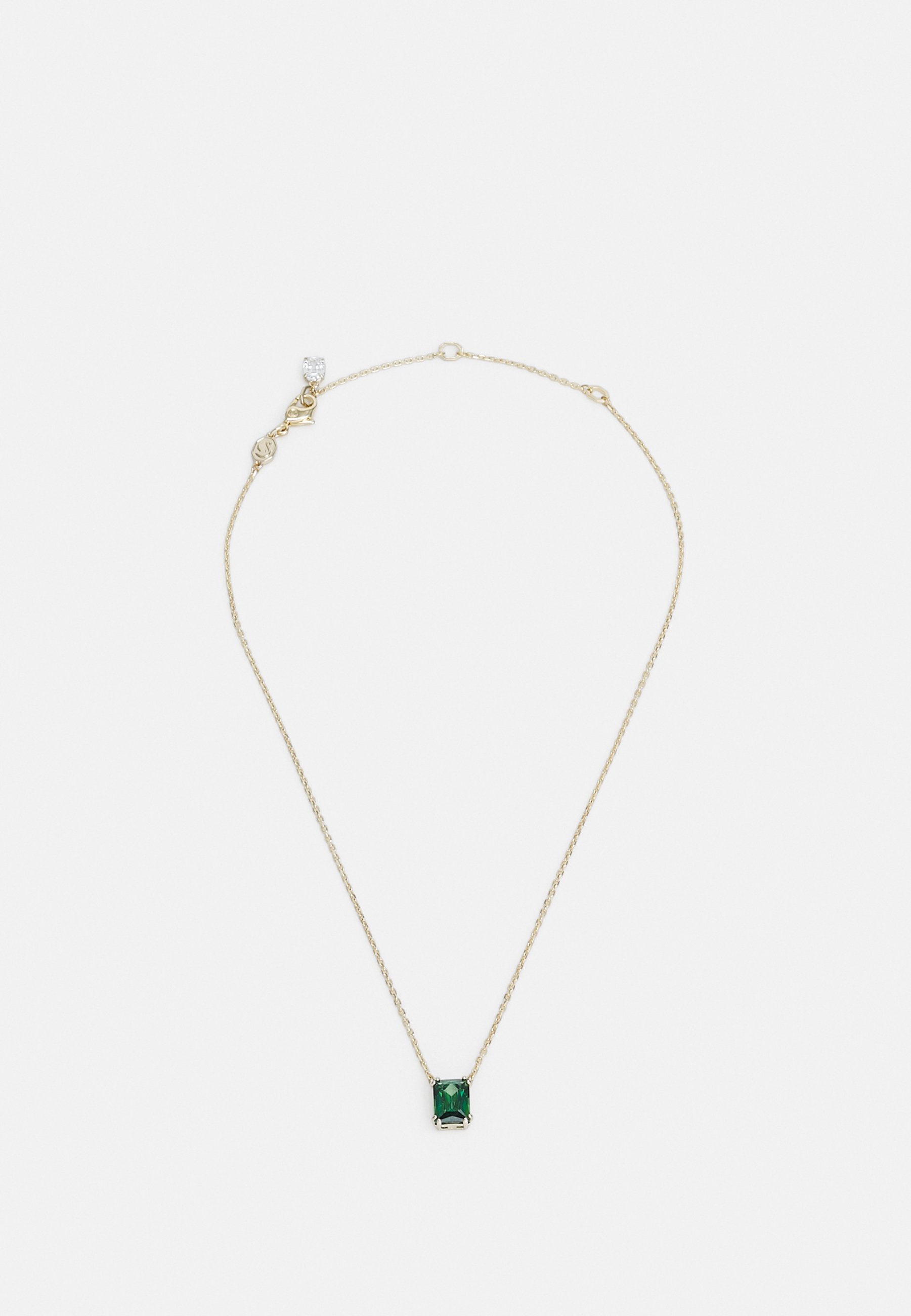 ★SWAROVSKI★ Stilla Green Gold Tone Necklace 5677141 Stilla pendant, Pear cut, Green, Gold-tone plated | Swarovski