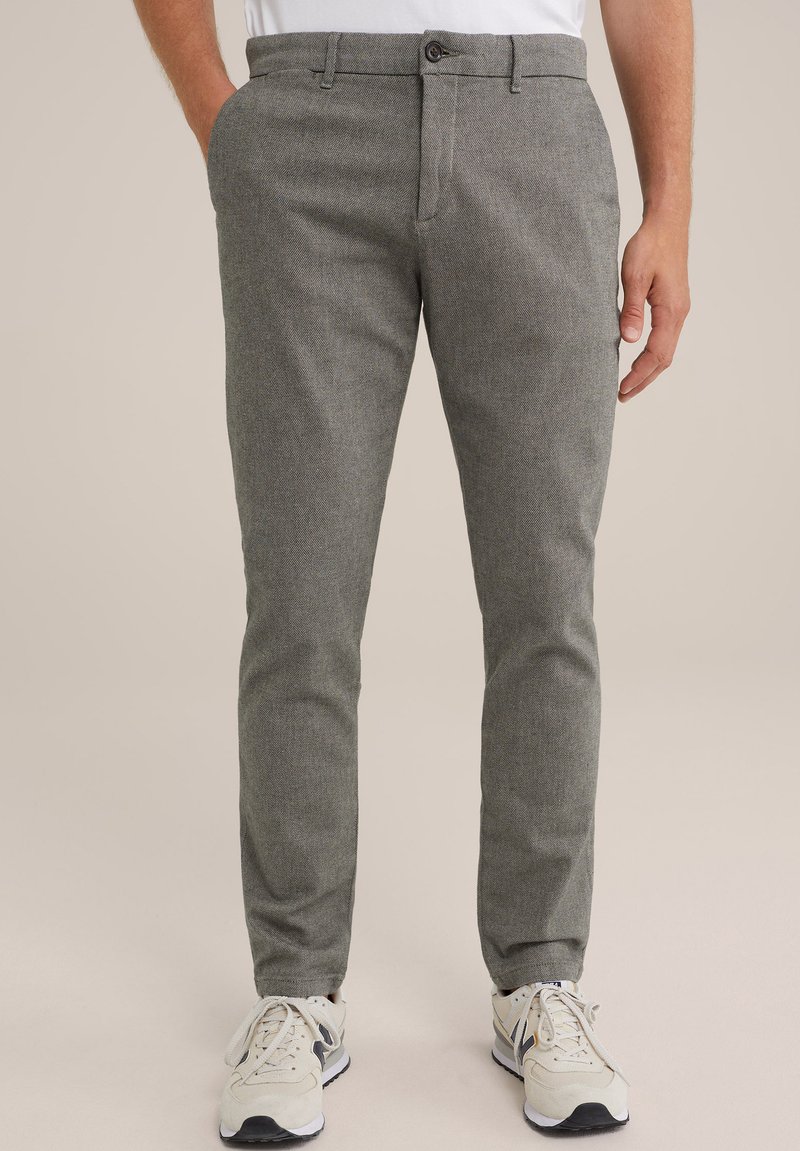 WE Fashion THE TEXTURED - Chino hlače - green