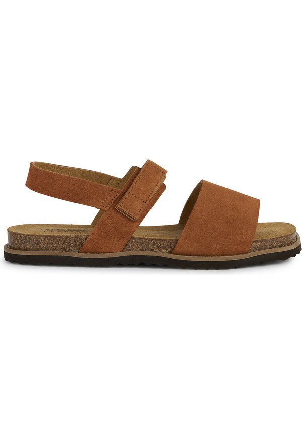 D LEUCA - Riemensandalette - cognac