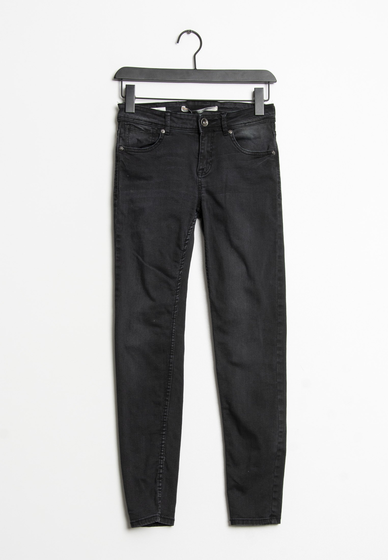 Bershka Vaqueros slim fit - black/negro - Zalando.es