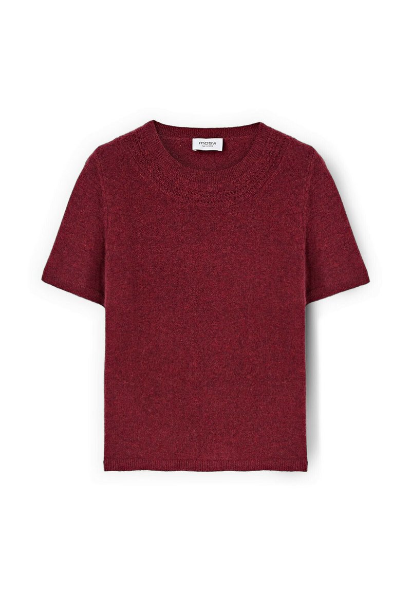 T-Shirt Donna Maniche Corte Con Bordo Contrastante | Maglietta Basic Larga E Comoda Per L'Estate, Top Casual In Tessuto Morbido