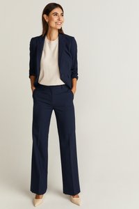 STOCKH LM KAREN PREMIUM STRAIGHT FIT - Tygbyxor - navy