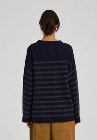 GAI+LISVA Pulóver - midnight blue dark grey stripe