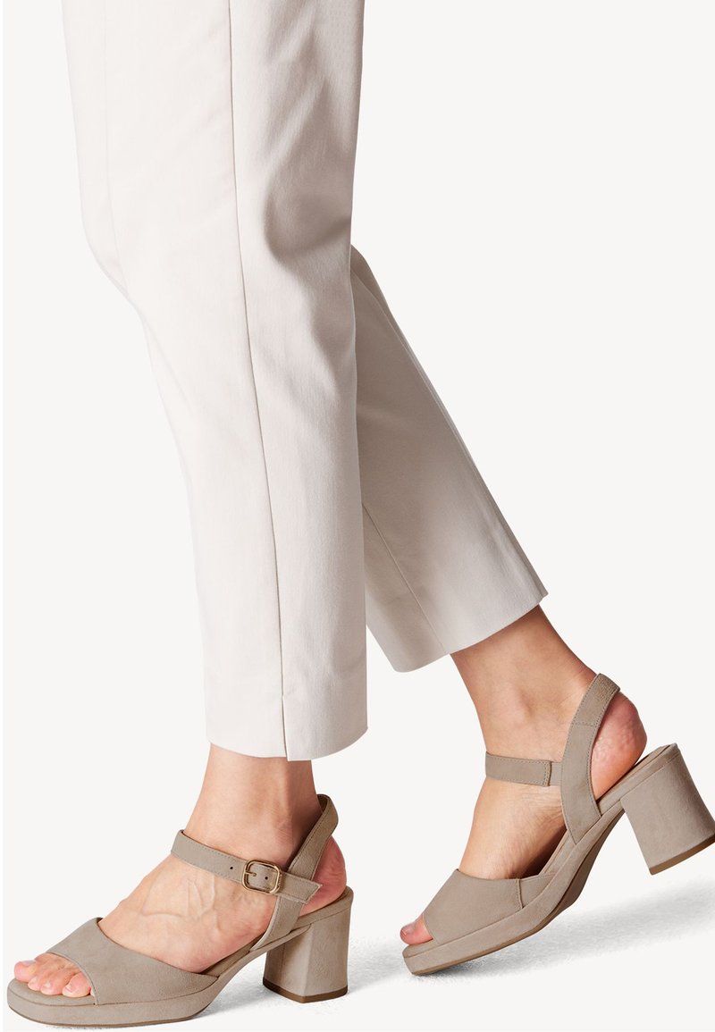 Tamaris Comfort - Riemensandalette - beige suede