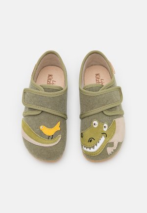 KLETTMODELL KROKODIL - Pantuflas - khaki