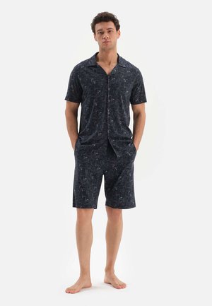 Pigiama Uomo Dagi - Pantaloni In Cotone 100% Vita Regolare, Gamba Dritta, Colore Navy - Foto 5