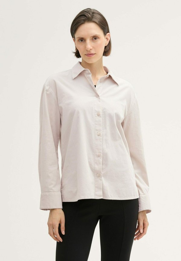 Hemdbluse - dusty beige