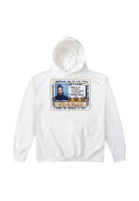 ID CARD - Felpa con cappuccio - arctic white