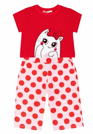 Denokids SET HELLO CAT - Pantaloni - rot