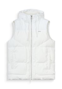 Antony Morato REGULAR FIT AND TECHNO AS CONTRAST WITH SORONA AND LOGO - Bodywarmer - white